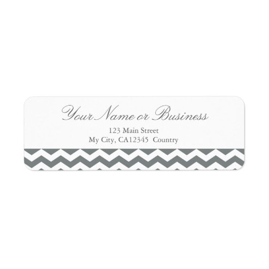 Modernes, grau-weiß Zickzack Zickzack-Design (Vorne)