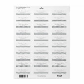 Modernes, grau-weiß Zickzack Zickzack-Design (Vorne)