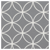 Modernes, grau-weißes Karonmuster Stoff (Nahaufnahme)