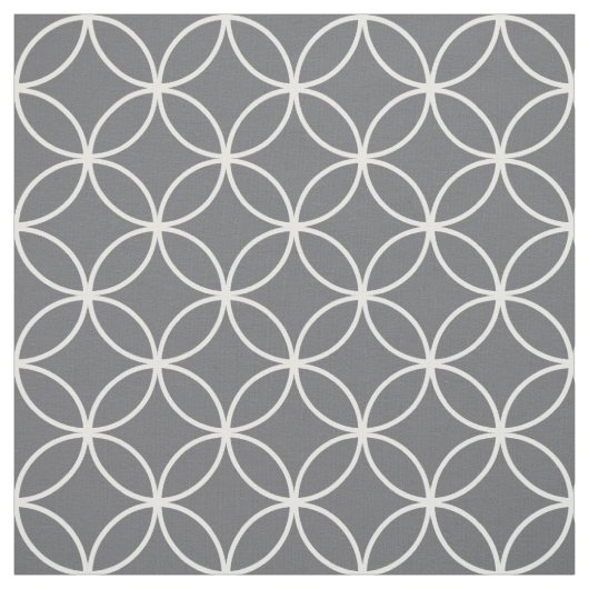 Modernes, grau-weißes Karonmuster Stoff (Muster)