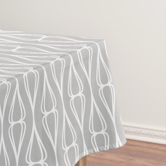 Modernes, grau-weißes Muster Tischdecke (Beispiel)