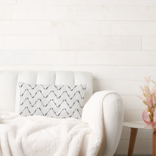Modernes Graubogen-Muster-Designkissen Lendenkissen