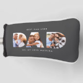 Modernes graues Foto Golf Personalisiertes Geschen Headcover (Vorderseite)