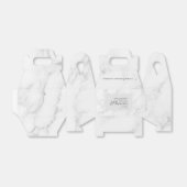 Modernes Graues Marble-Musterskript-Brautparty Geschenkschachtel (Ungefaltet)