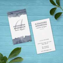 Modernes graues Monogramm für Wasserfarben Minimal