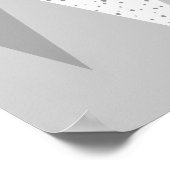 Modernes graues Poster der Raute Mitte des Jahrhun (Ecke)