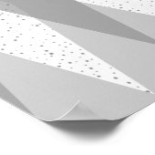 Modernes graues Poster der Raute Mitte des Jahrhun (Ecke)