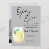 Modernes graues, sonniges Foto Save The Date (Vorne/Hinten)