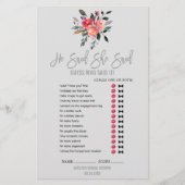 Modernes Graues Spiel "Wedding Word Search" Flyer (Vorne)