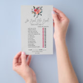 Modernes Graues Spiel "Wedding Word Search" Flyer (Handgriff)