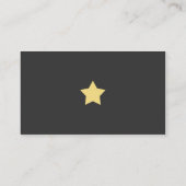 Modernes Graues und gelb Visitenkarte (Rückseite)