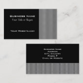 Modernes Graues und Schwarzes Design Visitenkarte (Vorne/Hinten)