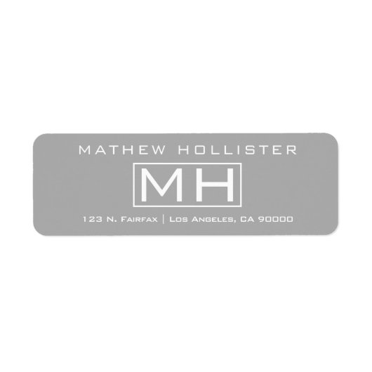 Modernes Graues und Weiß Beruflich (Vorne)