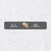 Modernes, graues und weißes, glänzendes Eisen Etiketten (Design 2)