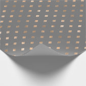 Modernes Graugoldmuster Geschenkpapier (Ecke)