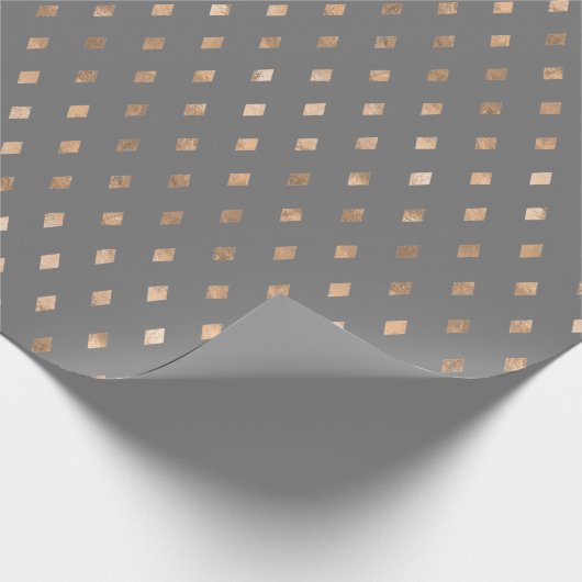 Modernes Graugoldmuster Geschenkpapier (Ecke)