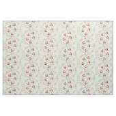 Modernes Graukorallenrosa Personalisiert Foxmuster Stoff (Fat Quarter (45,7 x 55,9 cm))