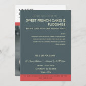 MODERNES GRAUROTES FOTO-WORKSHOP EINLADEN VORLAGE (Vorne/Hinten)