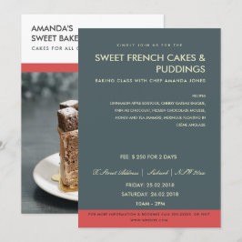 MODERNES GRAUROTES FOTO-WORKSHOP EINLADEN VORLAGE