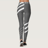 Modernes Grauweißtraining Leggings (Rückseite)