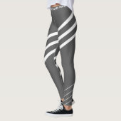 Modernes Grauweißtraining Leggings (Links)