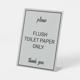 Modernes Gray Bad Septic Pedestzeichen Sockelschild