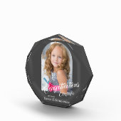 Modernes Gray Herzlichen Glückwunsch JK Grad Ankün Fotoblock (Rechts)