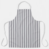 Modernes Gray Stripe GRILLEN Kitchen Koch Schürze (Vorderseite)