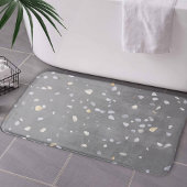Modernes Gray Terrazzo Badematte