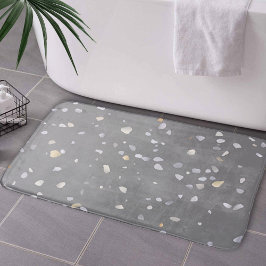 Modernes Gray Terrazzo Badematte