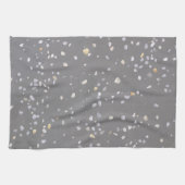 Modernes Gray Terrazzo Geschirrtuch (Horizontal)
