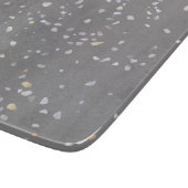 Modernes Gray Terrazzo Schneidebrett (Ecke)