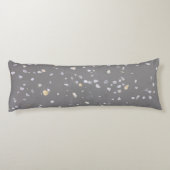 Modernes Gray Terrazzo Seitenschläferkissen (Rückseite)