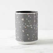 Modernes Gray Terrazzo Tasse (Zentrum)