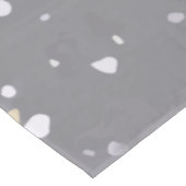 Modernes Gray Terrazzo Tischdecke (Schrägansicht)