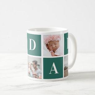 Modernes Green Custom Foto I Liebe Vater Tasse