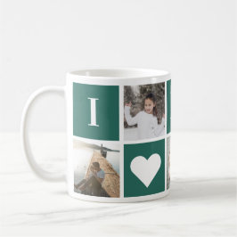 Modernes Green Custom Foto I Liebe Vater Tasse