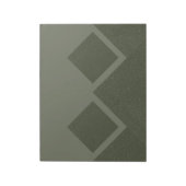 Modernes Green Diamond Duo Editor anpassbar Notizblock (Rotiert)