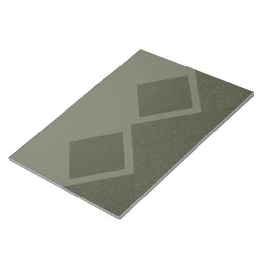 Modernes Green Diamond Duo Editor anpassbar Notizblock (angewinkelt)