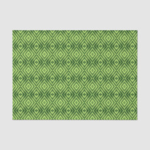 Modernes Green Diamond Muster Seidenpapier