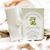 Modernes Green Gingham Perfect Pair Brautparty Einladung