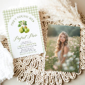 Modernes Green Gingham Perfect Pair Brautparty Einladung