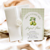 Modernes Green Gingham Perfect Pair Brautparty Einladung