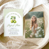 Modernes Green Gingham Perfect Pair Brautparty Einladung