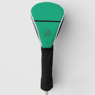 Modernes Green Golf Club Headcover mit Monogram