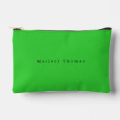 Modernes Green Simple Elegant Zubehörtasche (Vorderseite)