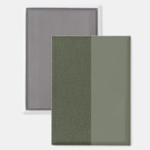 Modernes Green Split Custom Magnet (Vorderseite/Rückseite)