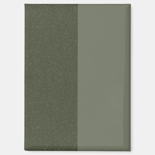 Modernes Green Split Custom Magnet (Vorderseite)