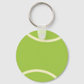 Modernes Green Tennis Ball Party Schlüsselanhänger (Rückseite)