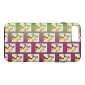 Modernes Green und lila Tulip Couple-Muster Case-Mate iPhone Hülle (Rückseite (Horizontal))